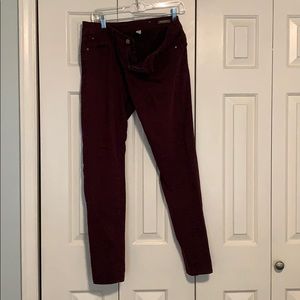 Mango maroon skinny jeans